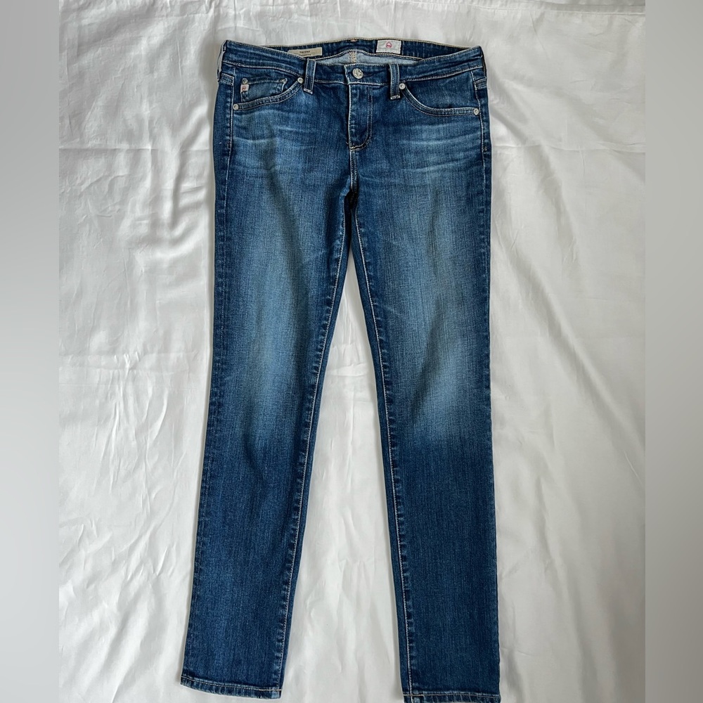 AG Adriano Goldschmied Jeans Womens 28 R Blue Denim The Stilt Cigarette
